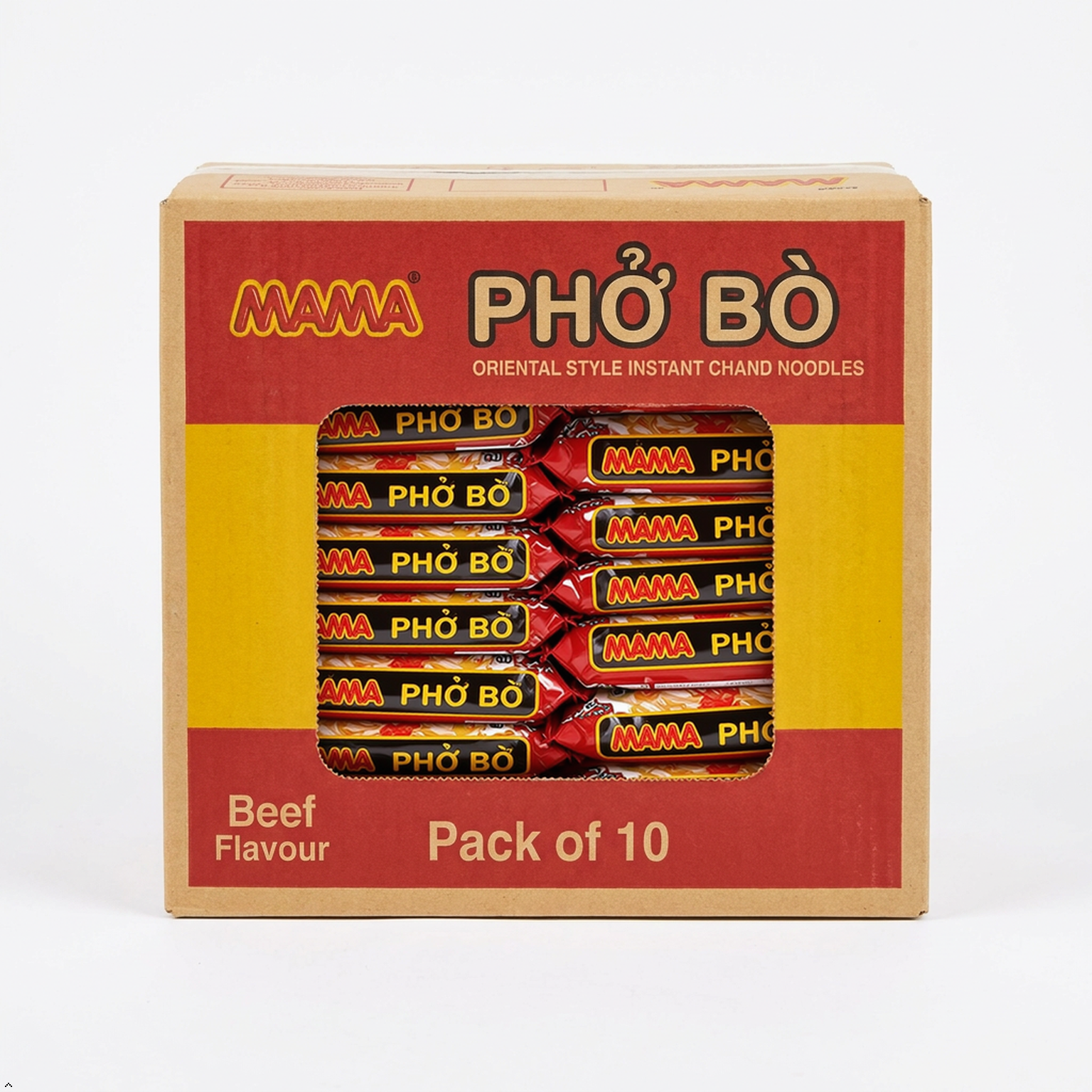 Instant Chand Pho Bo Beef Noodle Soup, 1.94 oz (Pack of 10) Chand